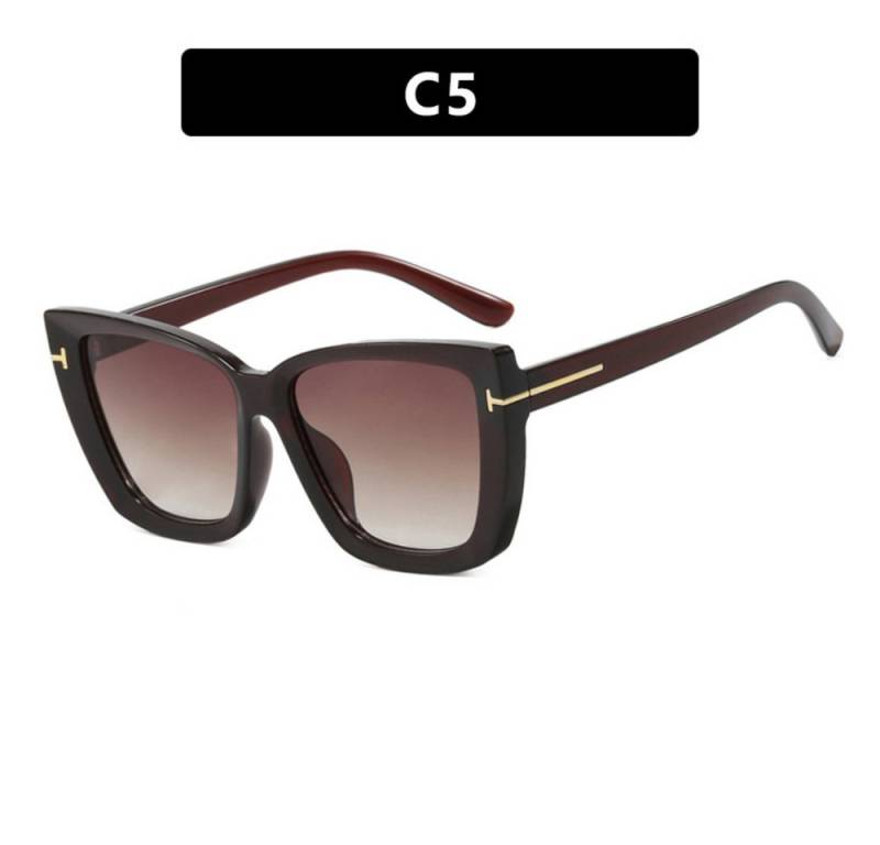 Blusmart Sonnenbrille Damen-Sonnenbrillen (Blockiert UV-Strahlen, quadratischer Rahmen, Set-Kombination, praktische Aufbewahrung) Fit-Design, keine Ermüdung beim Tragen für eine lange Zeit von Blusmart