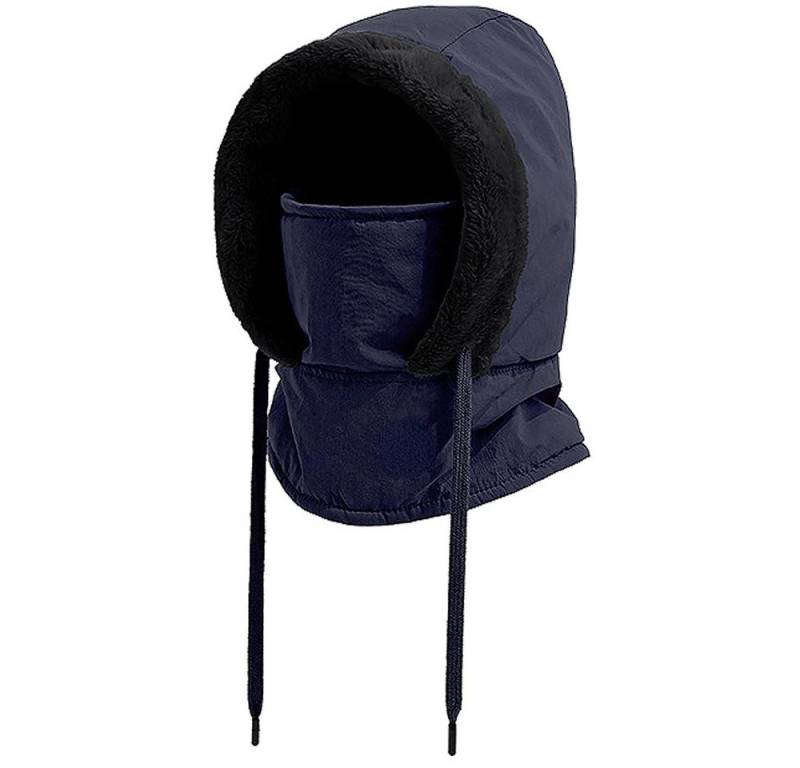 Blusmart Sturmhaube Winter Plüsch Warme Mütze mit Schal (Sturmhaube Mütze und Schal Set, Wasserdicht Winddicht Gesichtskapuze) Für Outdoor-Sportarten, integrierte Kapuze von Blusmart