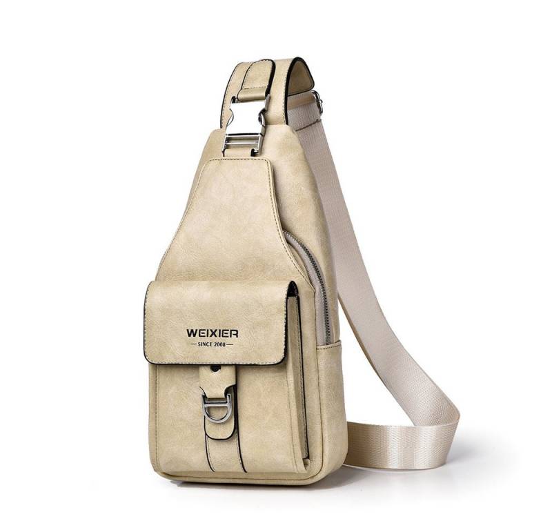 Blusmart Umhängetasche Modische Unisex-Brusttasche (Retro-Casual-Stil, Multifunktionstaschen), Verschleißfest und wasserdicht, leicht zu reisen von Blusmart