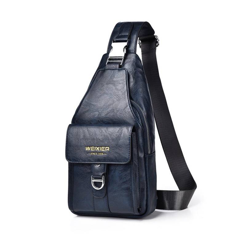 Blusmart Umhängetasche Modische Unisex-Brusttasche (Retro-Casual-Stil, Multifunktionstaschen), Verschleißfest und wasserdicht, leicht zu reisen von Blusmart