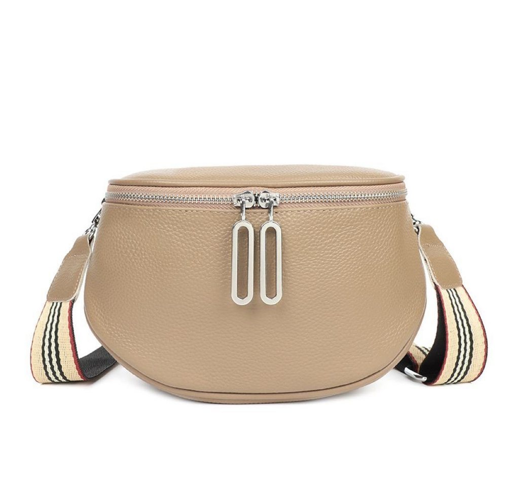 Blusmart Umhängetasche  Schultertasche Damen Casual Einzelne Schulter Crossbody Tasche (kleine Umhängetasche mit Reißverschluss und abnehmbar, Schultergurt 1 -tlg. , Bauchtasche Damen Leder, Geldbörse),  Fashion Solid Farbe Umhängetaschen von Blusmart