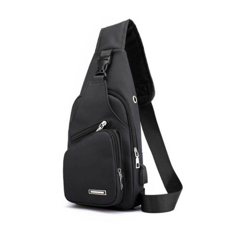 Blusmart Umhängetasche Universelle wasserdichte Umhängetasche für Damen und Herren (Messenger-Tasche, 1-tlg., Mit USB-Ladeanschluss und Kopfhöreranschluss), Geeignet für Reisen, Fitnessstudio, Wandern, Büro, Radfahren usw. von Blusmart
