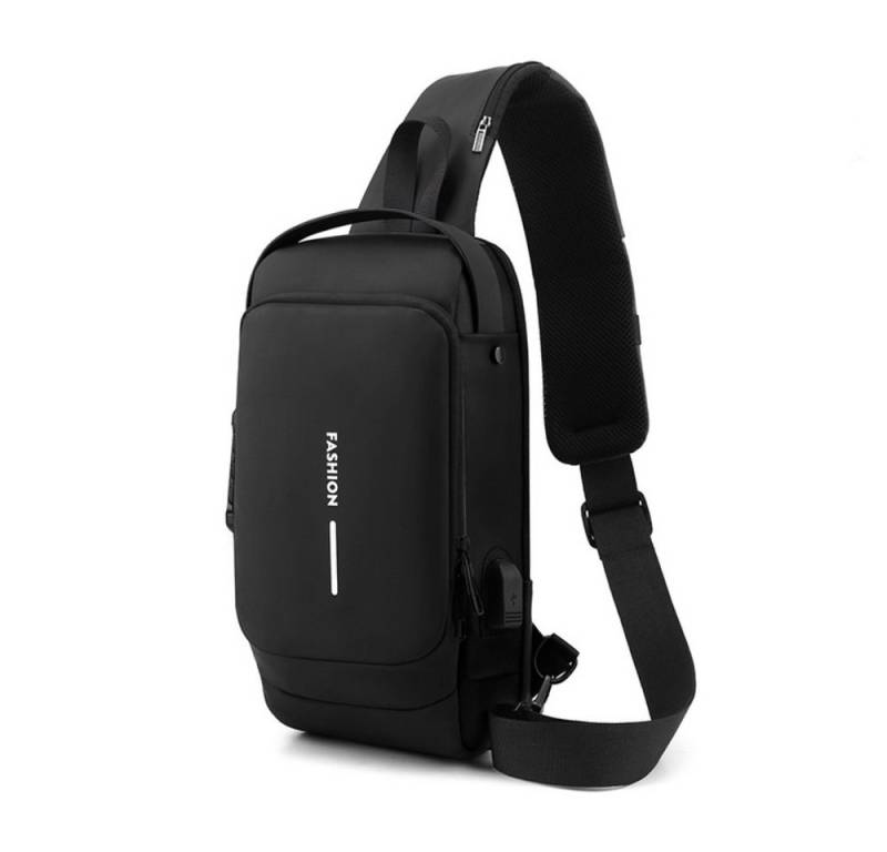 Blusmart Umhängetasche Wasserdichte Unisex-Brusttasche/Umhängetasche (Mit USB-Ladeanschluss und Diebstahlsicherung, Multifunktionstaschen + Seitentaschen), Vielseitige Tragemöglichkeiten von Blusmart