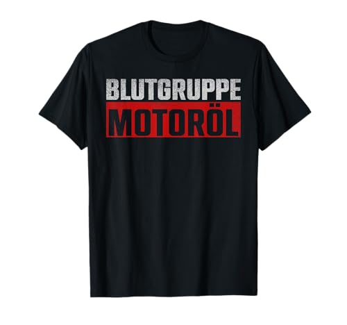 Blutgruppe Motoröl T-Shirt - Herren, Unisex-Erwachsene - Schwarz, S - Kurzarm - Klassisch - Motorrad-Mechaniker-T-Shirt Blutgruppe Motoröl T-Shirt - Herren, Unisex-Erwachsene - Schwarz, S - Kurzarm - Klassisch - Motorrad-Mechaniker-T-Shirt von Blutgruppe Motoröl