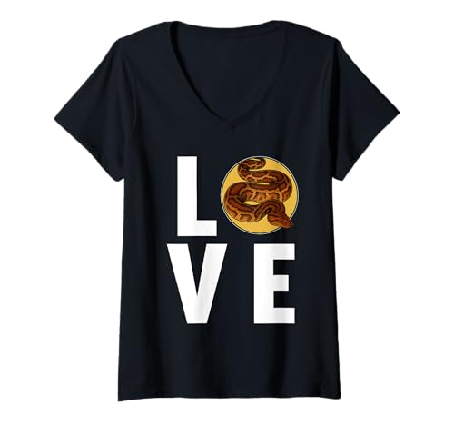 Damen Blutpythons Blutpython T-Shirt mit V-Ausschnitt Damen Blutpythons Blutpython T-Shirt mit V-Ausschnitt von Blutpythons Blutpython Tier Shop