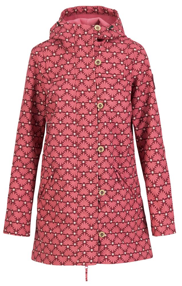 Blutsgeschwister Damen Softshell-Parka Wild Weather ageless hippie flower S von Blutsgeschwister