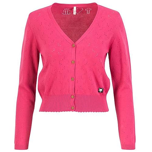 Blutsgeschwister Damen Strickjacke Save The World stunningly Rose Knit - S von Blutsgeschwister