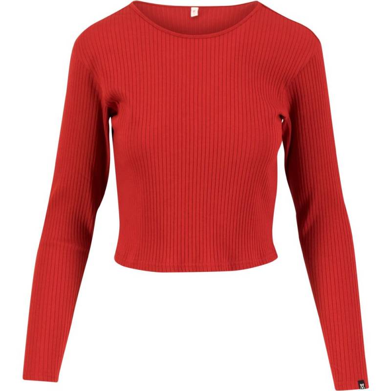 Blutsgeschwister Feels Like ME Damen Langarmshirt scarlet dahlia red XS von Blutsgeschwister
