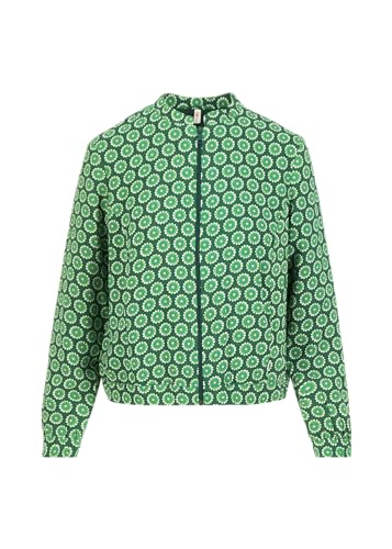 Blutsgeschwister Jacke - Blouson Springbreaker, lively cute flower, grün, S von Blutsgeschwister