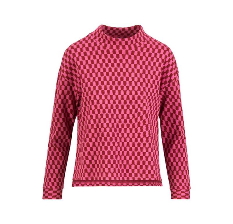 Blutsgeschwister Jacquardpullover Catch My Vibe pink urban check von Blutsgeschwister