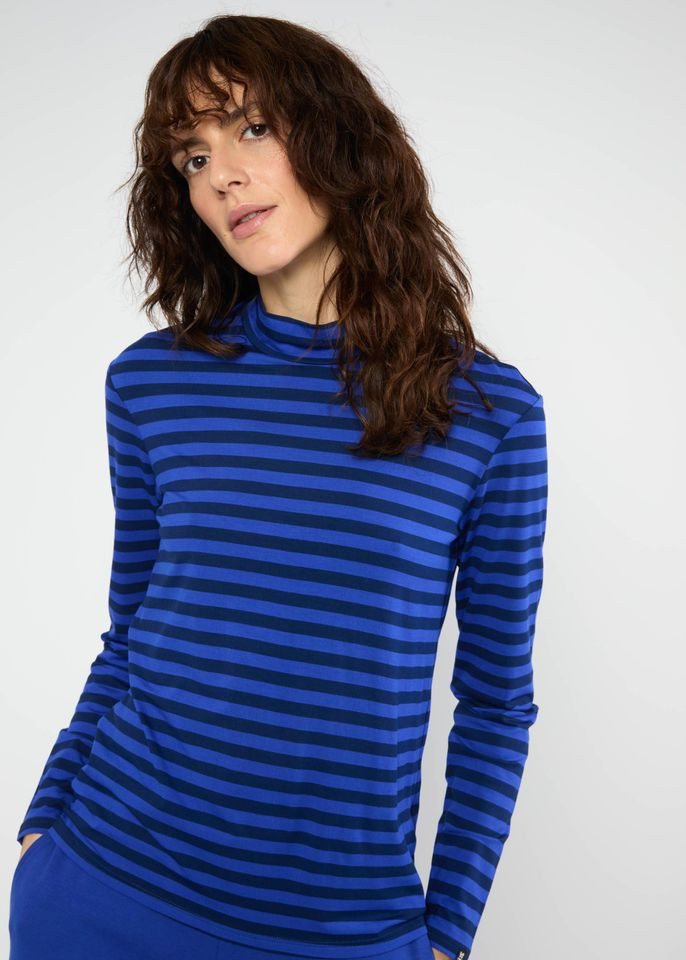 Blutsgeschwister Langarmshirt - Streifenshirt Lonely Lips Turtle – Damen-Langarmshirt von Blutsgeschwister