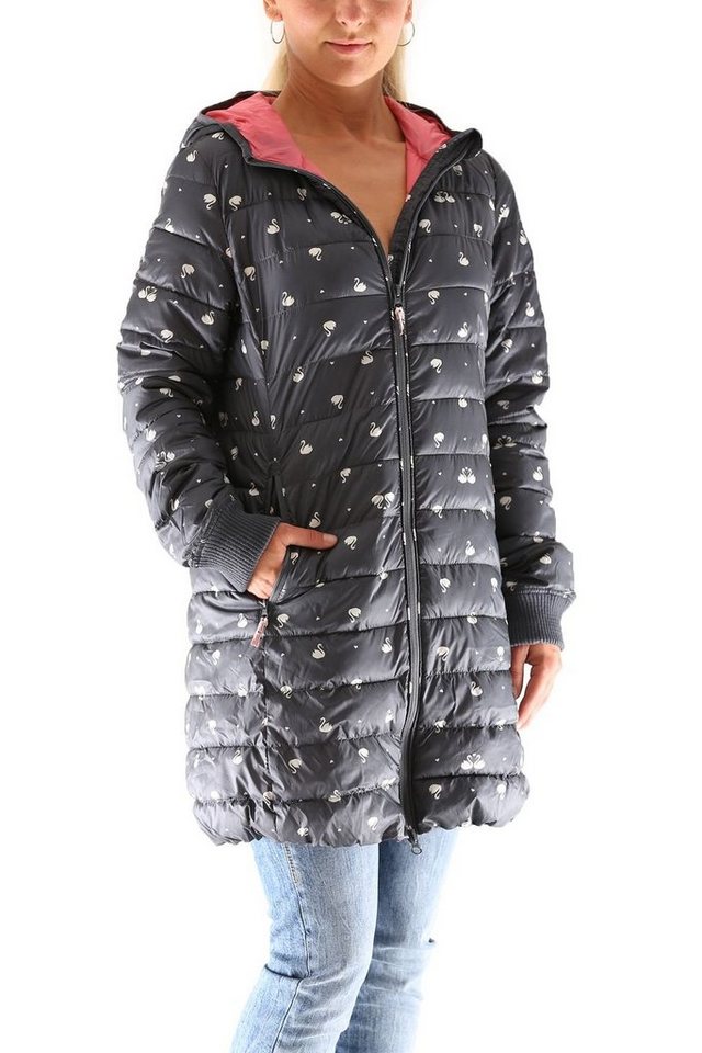 Blutsgeschwister Softshelljacke Blutsgeschwister Leichte Laune Long Jacket Damen Daunen Jacke Mantel von Blutsgeschwister