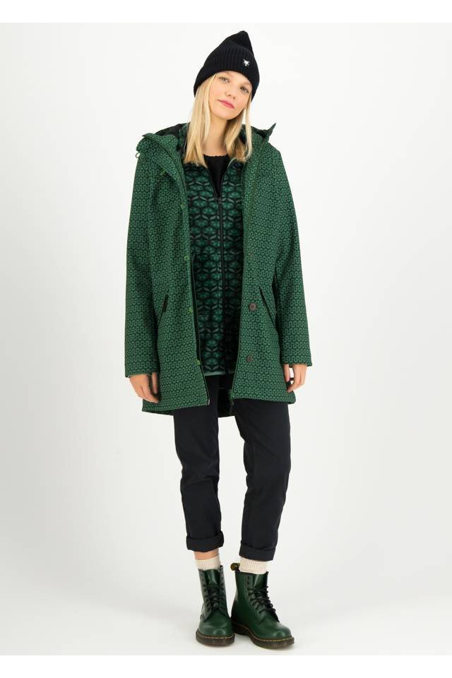 Blutsgeschwister Softshelljacke Blutsgeschwister Wild Weather Long Anorak Damen Jacke Softshell Mantel von Blutsgeschwister