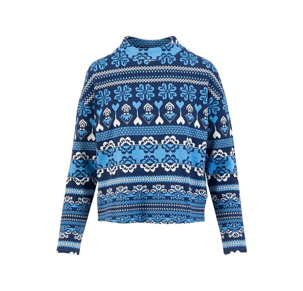 Blutsgeschwister Strickpullover Warm up Turtle aprés glam blue Blutsgeschwister Strickpullover Warm up Turtle aprés glam blue von Blutsgeschwister