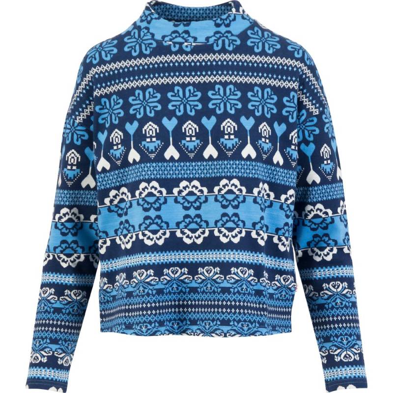 Blutsgeschwister Warm UP Turtle Damen Pullover après glam blue XS von Blutsgeschwister
