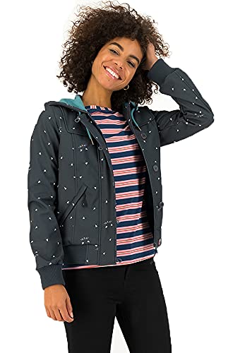 Blutsgeschwister Wetterheldin Softshell Damen Jacke, Farbe:Kitty cat, Größe:L von Blutsgeschwister