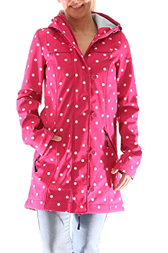 Blutsgeschwister Wild Weather Long Anorak Damen Jacke Mantel, Größe:XL, Farbe:Rot (pink Point) von Blutsgeschwister