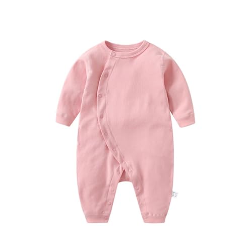 BlzzWo Baby Schlafstrampler Neugeborene Einteiler Babychlafanzug Mädchen Jungen Pyjama mit Knopfleiste Strampler Langarm Ohne Füße Overall Winter (0-24 Monate) von BlzzWo