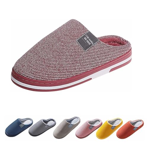 BlzzWo Hausschuhe Damen Herren Winter Plüsch Pantoffeln Warm Unisex Bequeme Filzpantoffeln Indoor Filzhausschuhe Filz Hauspantoffeln mit Filzsohle House Slippers von BlzzWo