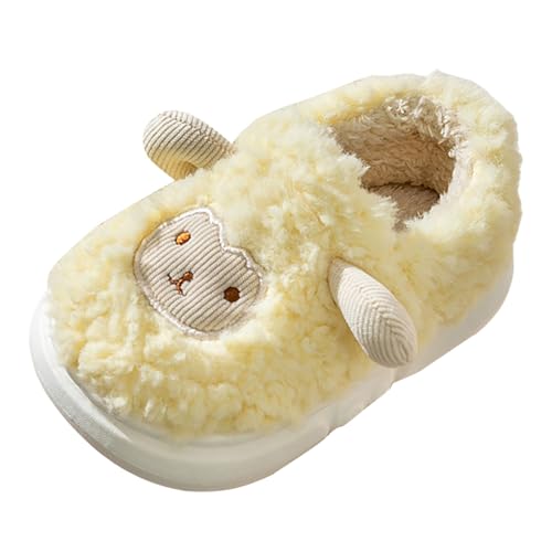 BlzzWo Hausschuhe Kinder Junge und Mädchen Flauschige Hausschuhe Pantoffeln Winter Geschlossen Indoor/Outdoor Tierpantoffel Warme Rutschfeste Sohle Cartoon Leicht Rutschfeste Slippers von BlzzWo