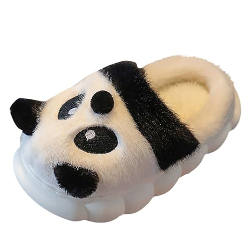 BlzzWo Hausschuhe Kinder Junge und Mädchen Flauschige Hausschuhe Pantoffeln Winter Geschlossen Indoor/Outdoor Tierpantoffel Warme rutschfeste Sohle Cartoon Leicht rutschfeste Slippers von BlzzWo