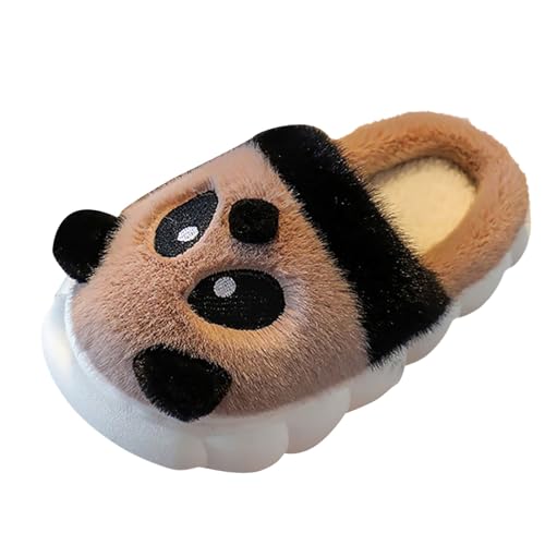 BlzzWo Hausschuhe Kinder Junge und Mädchen Flauschige Hausschuhe Pantoffeln Winter Geschlossen Indoor/Outdoor Tierpantoffel Warme rutschfeste Sohle Cartoon Leicht rutschfeste Slippers von BlzzWo