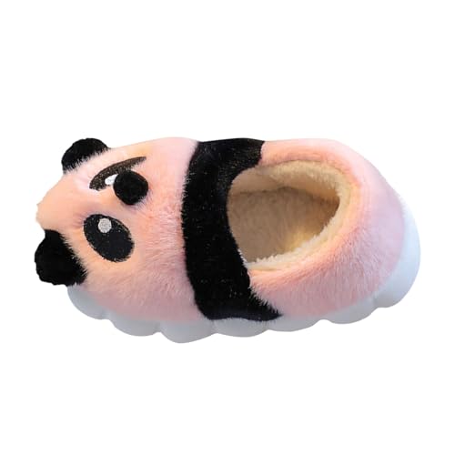 BlzzWo Hausschuhe Kinder Junge und Mädchen Flauschige Hausschuhe Pantoffeln Winter Geschlossen Indoor/Outdoor Tierpantoffel Warme rutschfeste Sohle Cartoon Leicht rutschfeste Slippers von BlzzWo