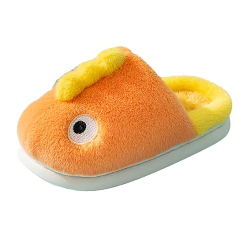 BlzzWo Hausschuhe Kinder Junge und Mädchen Flauschige Hausschuhe Pantoffeln Winter Geschlossen Indoor/Outdoor Tierpantoffel Warme rutschfeste Sohle Cartoon Leicht rutschfeste Slippers von BlzzWo