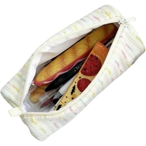 Bmdjdq Federmäppchen im Erdbeer-Stil, stilvoller Schreibwaren-Organizer, Schreibwaren-Organizer, kompaktes Schreibwaren-Etui, Leinen-Federmäppchen, großes Fassungsvermögen, Federmäppchen für Mädchen, von Bmdjdq