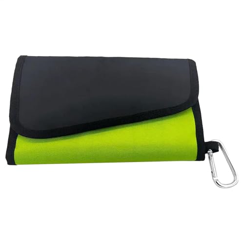 Köder-Organizer-Tasche, Köderaufbewahrungsbinder, Schutz für Angelwerkzeuge, mehrere Fächer, wasserdichtes Design, 22 cm, für Süß- und Salzwasser, leuchtend grün, Refer to description, Uni von Bmdjdq