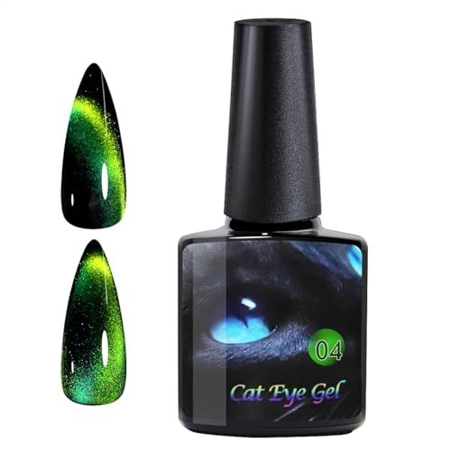 Slay Magnetischer Gel-Nagellack, magnetisches Gel-Nagellack-Set, Kitten Eye Nagellack-Set, schnelle und einfache Anwendung, schnell trocknend, 8 ml, für Frauen und Mädchen von Bmdjdq
