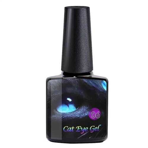 Slay Magnetischer Gel-Nagellack, magnetisches Gel-Nagellack-Set, Kitten Eye Nagellack-Set, schnelle und einfache Anwendung, schnell trocknend, 8 ml, für Frauen und Mädchen von Bmdjdq