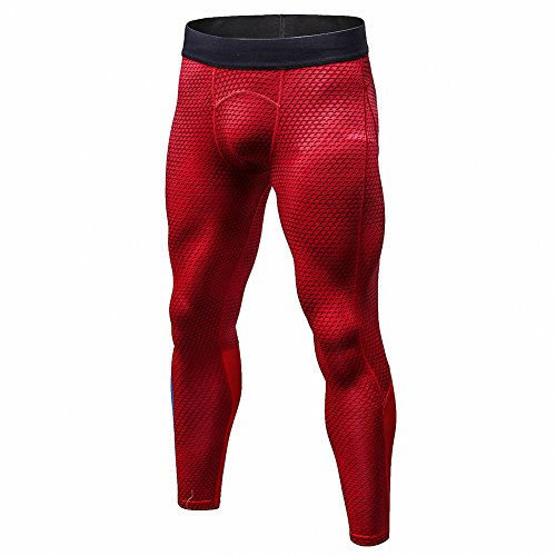 Bmeigo Herren Workout Leggings 3D Running Exercise Tight Bodybuilding Sport Hose von Bmeigo