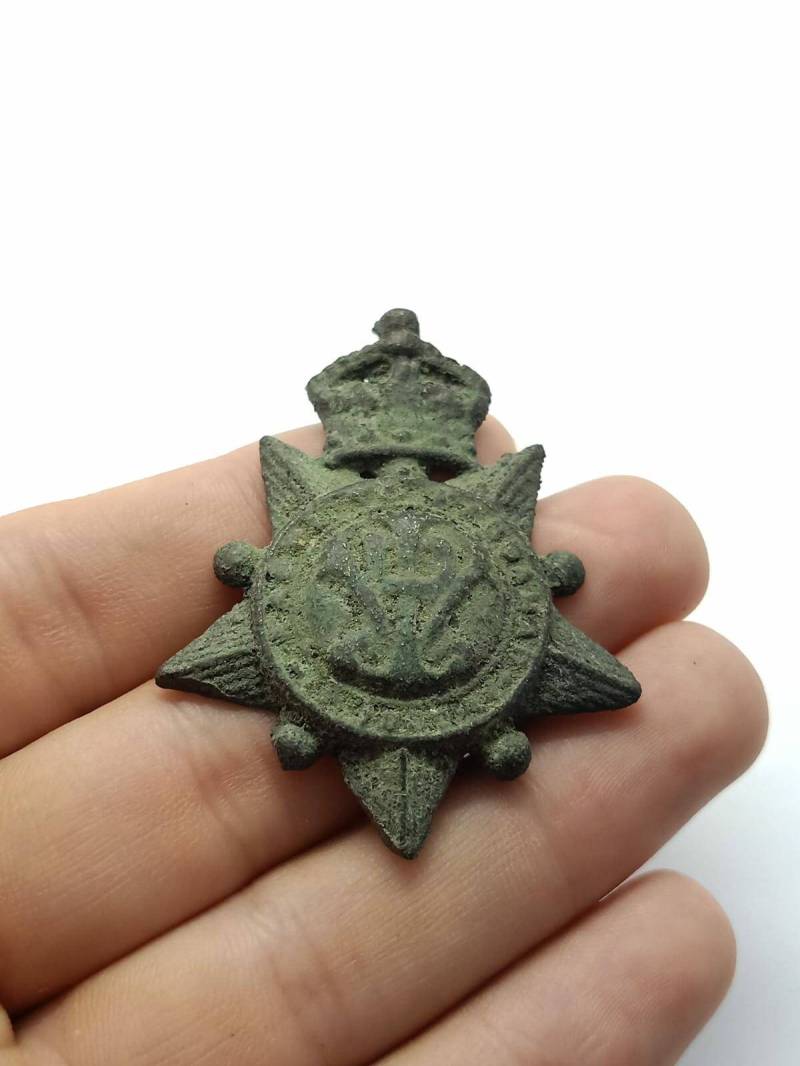 Seltener Antiker Uralter Bronze Stern Mit Krone Brosche Anhänger Siegel Intaglio Graviert Stempel Perlen Kunst Sammlung Vintage von BnhStone