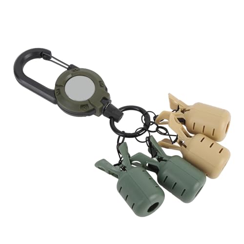 Bnineteenteam 4-Pack-ABS-Hakenschutz, Salzwasserdesign, Tackle Box Organizer, EIN klick Einrückbare Schnalle für Bassausrüstung, Universelle Köderkompatibilität, Fischereiköderschutz, mit (Green) von Bnineteenteam