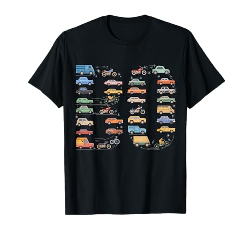 Bo Vehicles Trucks Car Kids Toddler Name Auto Personalisierte Classic Cars Jungen Frauen Männer T-Shirt von Bo Vehicles Trucks Car Kids Toddler Name Auto