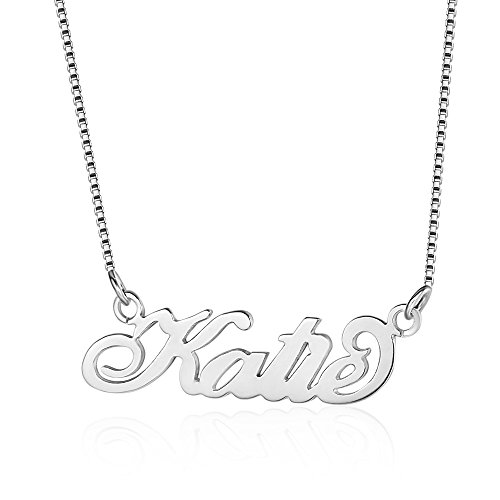 Bo&Pao individuelle Carrie Namenskette 925 Sterling Silber mit einem Wunschname Bo&Pao individuelle Carrie Namenskette 925 Sterling Silber mit einem Wunschname von Bo&Pao