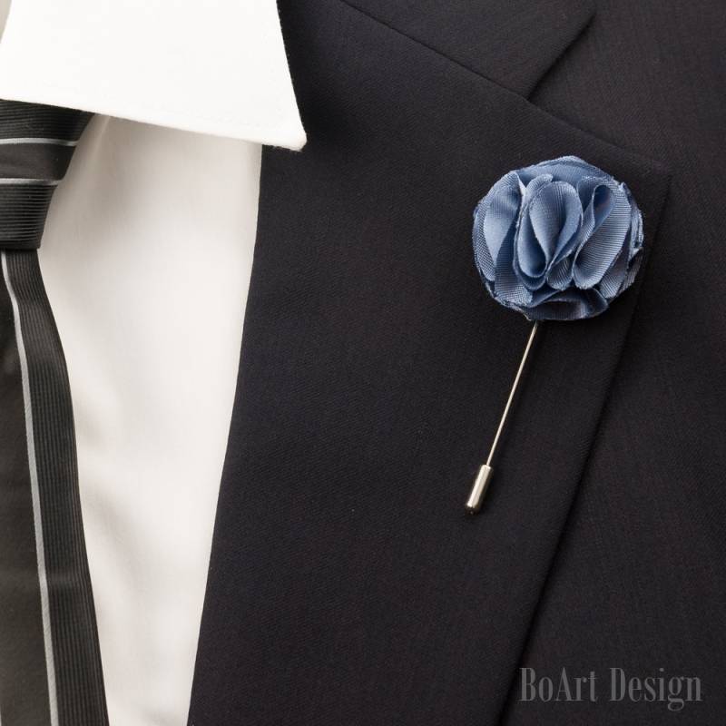 Dunkel Grau Nelke Revers Pin/Revers Stick Pin/Blume Blume/Herren Blume/Hochzeit Zubehör/Brosche von BoArtDesign