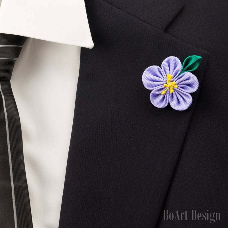 Kirsche Blüte Revers Pin/Frühling Blumen/Lila Stift/Kanzashi Blume Anstecknadel/Revers Blume/Herren Blume/Hochzeit Zubehör/Brosche Kirsche Blüte Revers Pin/Frühling Blumen/Lila Stift/Kanzashi Blume Anstecknadel/Revers Blume/Herren Blume/Hochzeit Zubehör/Brosche von BoArtDesign