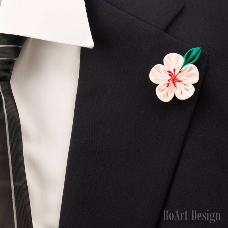 Kirsche Blüte Revers Pin/Frühling Blumen/Pink Stift/Kanzashi Blume Anstecknadel/Revers Blume/Herren Blume/Hochzeit Zubehör/Brosche Kirsche Blüte Revers Pin/Frühling Blumen/Pink Stift/Kanzashi Blume Anstecknadel/Revers Blume/Herren Blume/Hochzeit Zubehör/Brosche von BoArtDesign