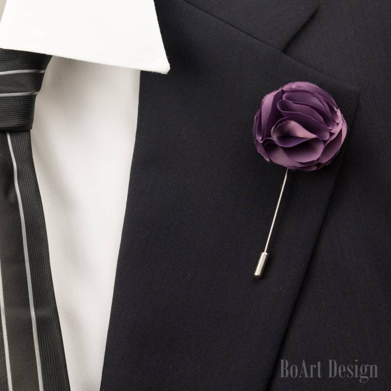 Lila Nelke Revers Pin/Revers Stick Pin/Blume Blume/Herren Blume/Hochzeit Zubehör/Brosche von BoArtDesign