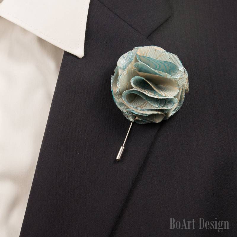 Revers-stick Pin/Blau Und Gold Chamäleon Nelke Revers Pin/Revers Pin/Pin/Revers Blume/Herren Blume/Hochzeit Zubehör/Blumenbrosche von BoArtDesign