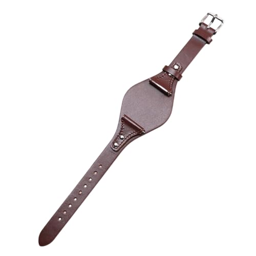 BoBoHome 18mm Ökologisches Echtes Leder Armband Handgefertigt Wasserdicht Ersatz-Uhrenarmband für FOSSIL ES4114 ES4113 ES3625 ES3616-Kaffee von BoBoHome