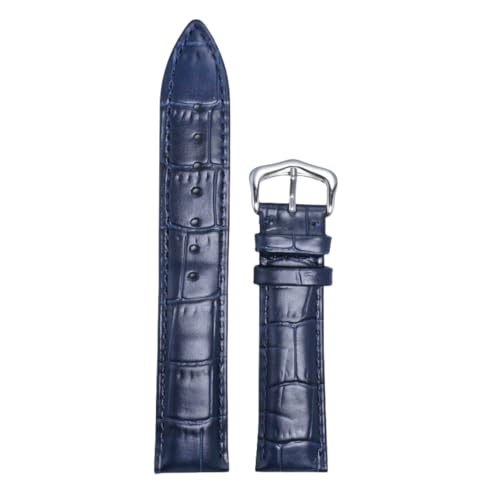 BoBoHome 21mm Universelles Echtes Leder-Armband Verstellbares Metallverschluss-Armband Reparaturaccessoires-Blau BoBoHome 21mm Universelles Echtes Leder-Armband Verstellbares Metallverschluss-Armband Reparaturaccessoires-Blau von BoBoHome