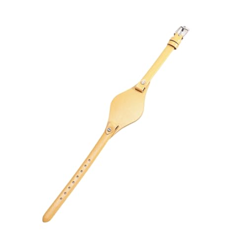 BoBoHome 8mm Premium Echtes Leder Armband Wasserdicht Schweißfest Flexibel Frauen Ersatzarmband für FOSSIL-Gelb von BoBoHome