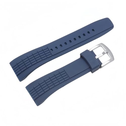 BoBoHome Multistil Silikon Armband Uhr Vielseitiges Farbiges Minimalistisches Armband für Se-i-ko VELATURA/SRH SPC007J1 SRH013-Schwarz + Silber Schnalle von BoBoHome