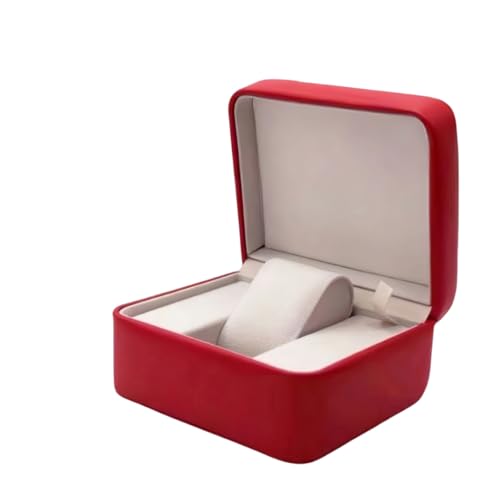 BoBoHome Nostalgische Uhrenschatulle aus Rotem Pu-Leder mit Verstellbaren Kissen Robuste Uhrenschatulle für Reiseliebhaber für Omega BoBoHome Nostalgische Uhrenschatulle aus Rotem Pu-Leder mit Verstellbaren Kissen Robuste Uhrenschatulle für Reiseliebhaber für Omega von BoBoHome