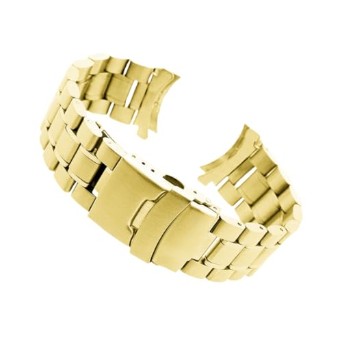 BoBoHome Universal 5-Perlen Edelstahl Uhrarmband Druckknopf-Klappschnalle, Solide Konstruktion, Ersatz für Armbanduhren-Gold 24mm BoBoHome Universal 5-Perlen Edelstahl Uhrarmband Druckknopf-Klappschnalle, Solide Konstruktion, Ersatz für Armbanduhren-Gold 24mm von BoBoHome