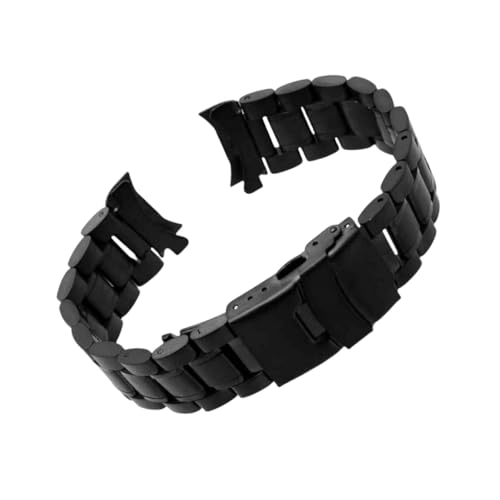 BoBoHome Universal 5-Perlen Edelstahl Uhrarmband Druckknopf-Klappschnalle, Solide Konstruktion, Ersatz für Armbanduhren-Schwarz 22mm BoBoHome Universal 5-Perlen Edelstahl Uhrarmband Druckknopf-Klappschnalle, Solide Konstruktion, Ersatz für Armbanduhren-Schwarz 22mm von BoBoHome