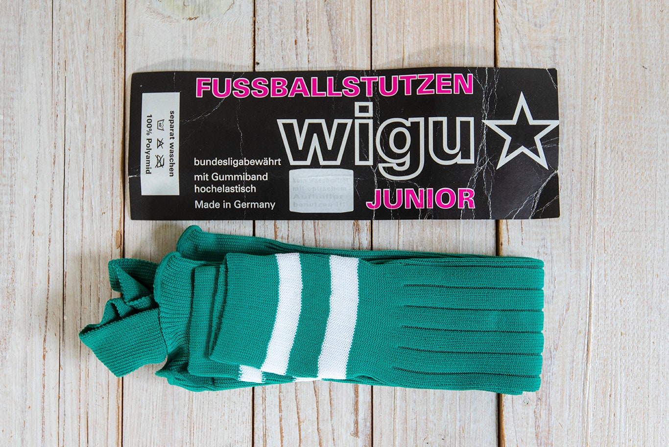 Nos Vintage Grüne Gerippte Kniehohe Fußball Steigbügelsocken von BoBoVintage